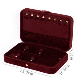 Luxe Velvet Large Jewelry Box