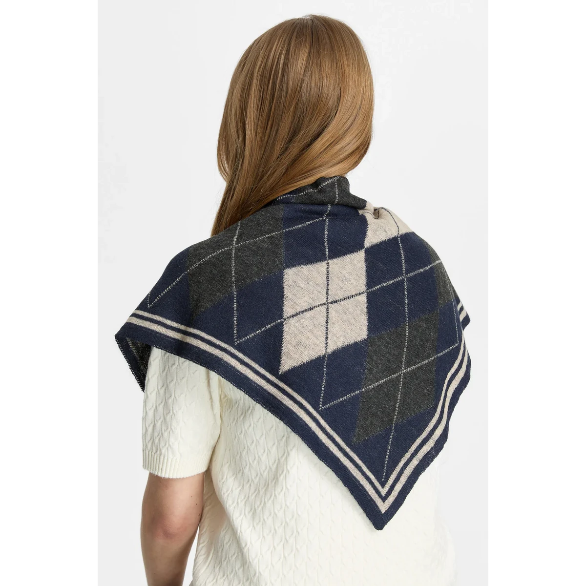 Mohair Troia Foulard (Navy)