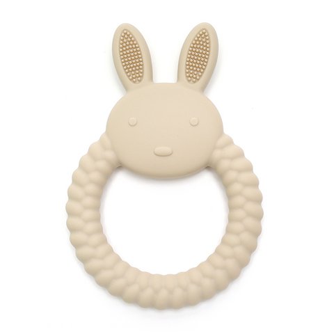 BUNNY| Soft Silicone Teething Toy | Sand