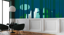 Origineel gestreept Mexicaans behang