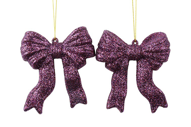 Bowknot Adona stof L7,6B7,6H10,2CM paars s2
