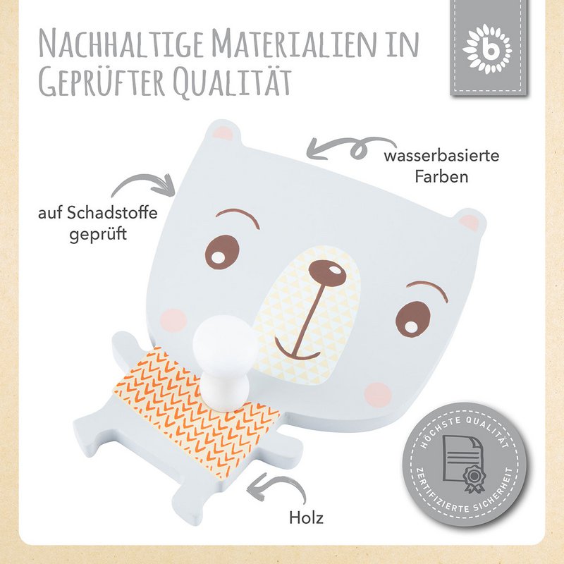 Ganci da parete orso