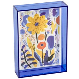 Photo frame Neon blue