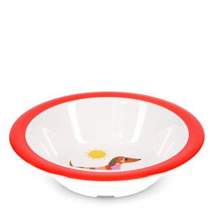 Children's melamine bowl - Sunny Sausage Dog