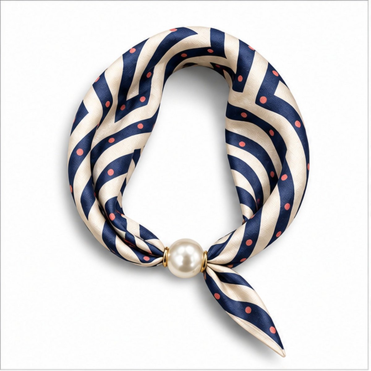 HS Pearl Scarf New Colors - Magnetic Pearl Closure