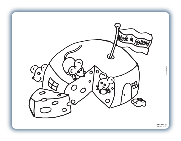 Fromage de napperon récupérable avec des souris