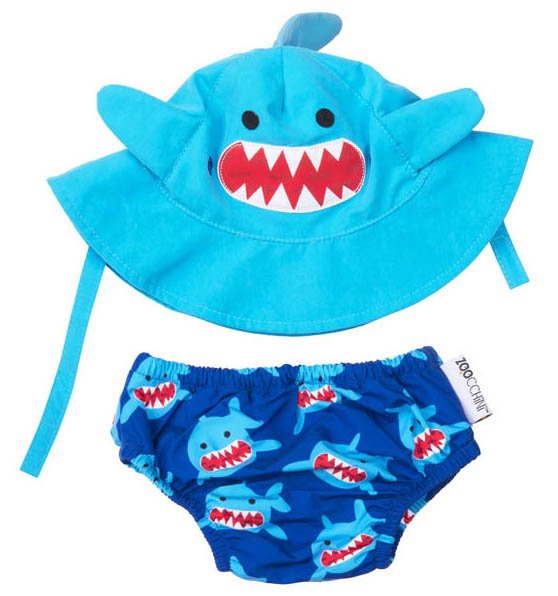 Zoocchini svømmesæt Sherman the Shark