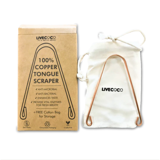 Pure Copper Tongue Scraper