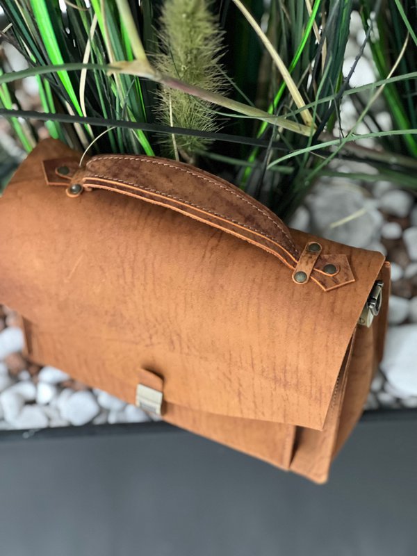 Handgemaakte lederen Crossbody tas