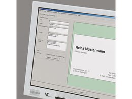 Visitekaartjeszegel 85x55mm wit 190grs doos 10 vel 10 kaarten per vel FSC