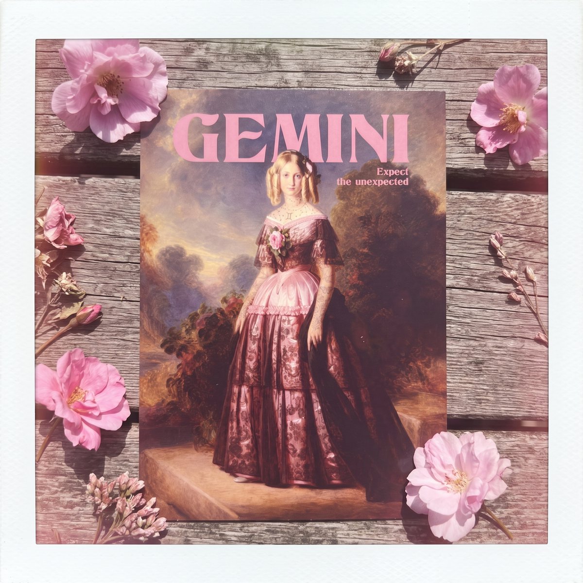 Gemini  - Postcard - Astro Queen Collection 