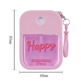 Strawberry cleansing hand spray and pink silicone case -35ml