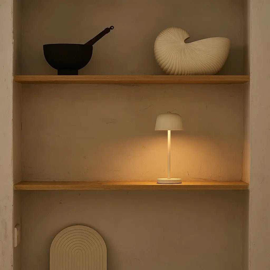 Lampe de table rechargeable Anton Vanille