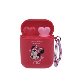 Duo Baume à Lèvres & Gloss Minnie avec Porte-clés Cœur