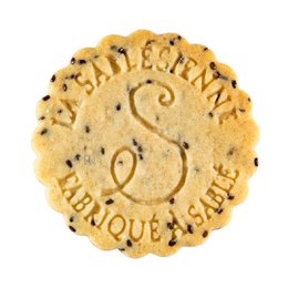 Bio- und vegane Shortbread-Kekse mit Zitrone und Chiasamen – 110-g-Karton
