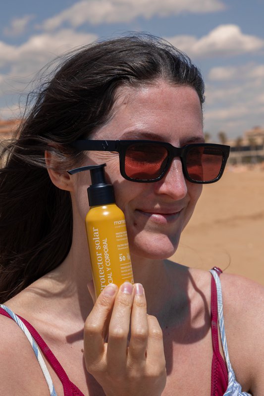 Protector Solar Natural - Facial Y Corboral - SPF 50 - 100 ml.
