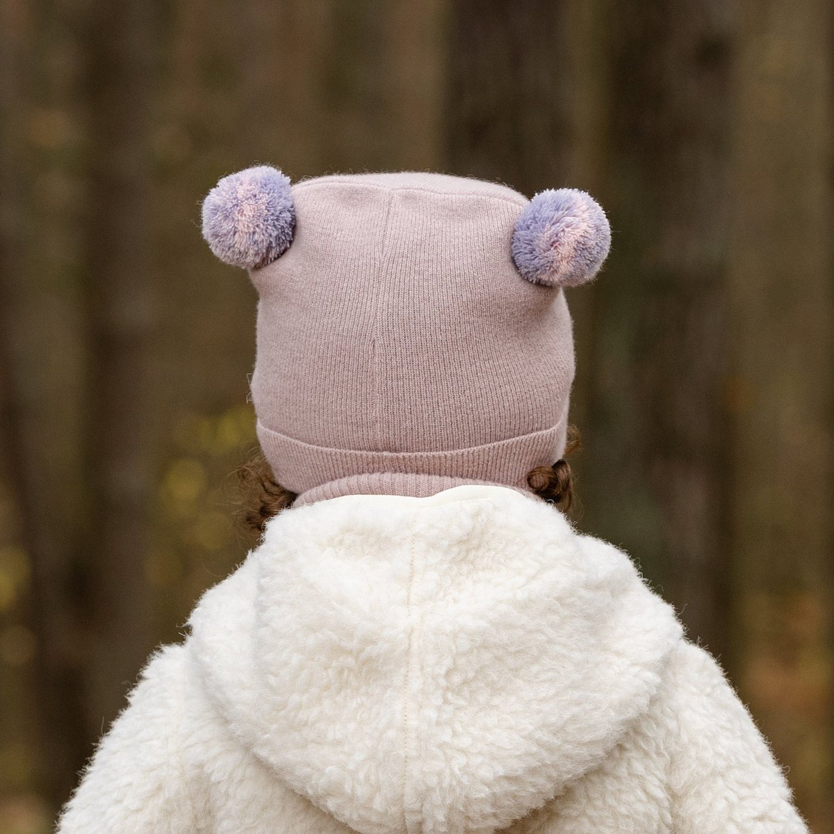 Babymuts voor kinderen, gebreid van merino en kasjmier