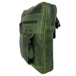 Skuldertaske eller Crossbody-taske i 6 farver glat læder med justerbar skulderrem