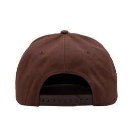 Flat Brim Cap 'Sponsored by Whiskey' in Braun