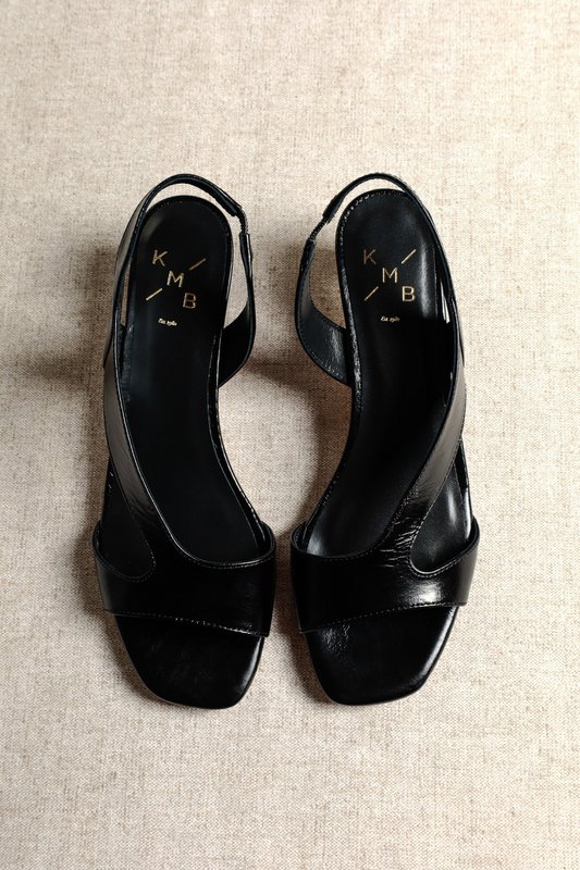 JULIET BLACK – Sandale mit Slingback-Absatz