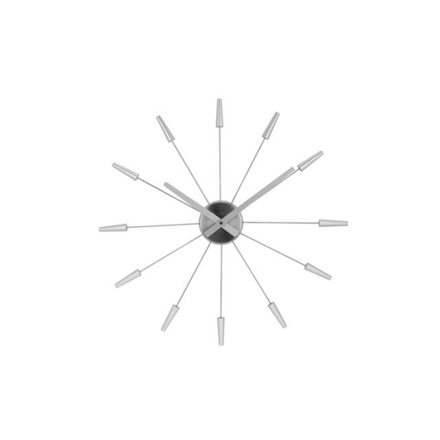 Horloge murale NeXtime Plug-Inn 58 cm argent