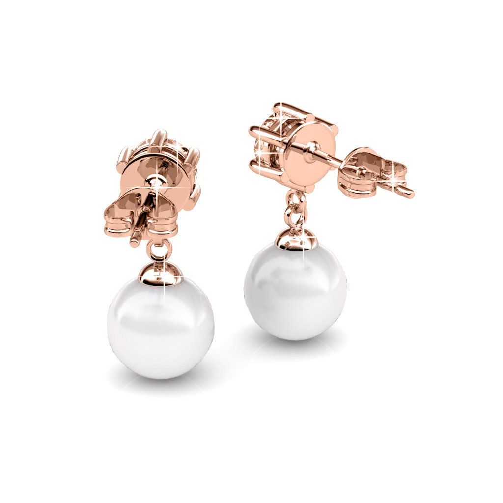 Pendientes Pauline - Oro rosa y Cristal