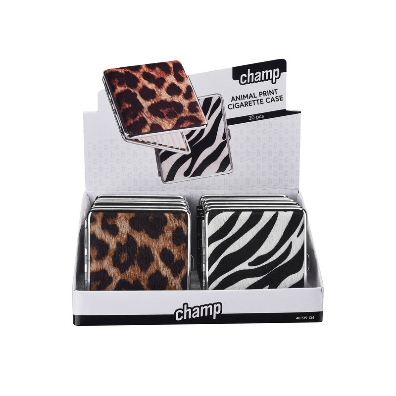 Student mit Leopard- und Zebra -Zigaretten
