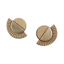AZTEQUE gold earrings