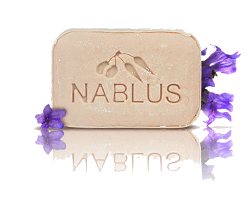 Jabón Nablus Jabón de aceite de oliva orgánico lavanda, 100 g