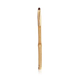 Wooden makeup brush with a long, slender handle and a small, rounded brush head. The brush is designed for applying lip products.