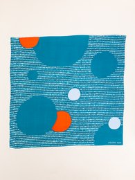 Foulard quadrato in seta 90x90 cucito a mano