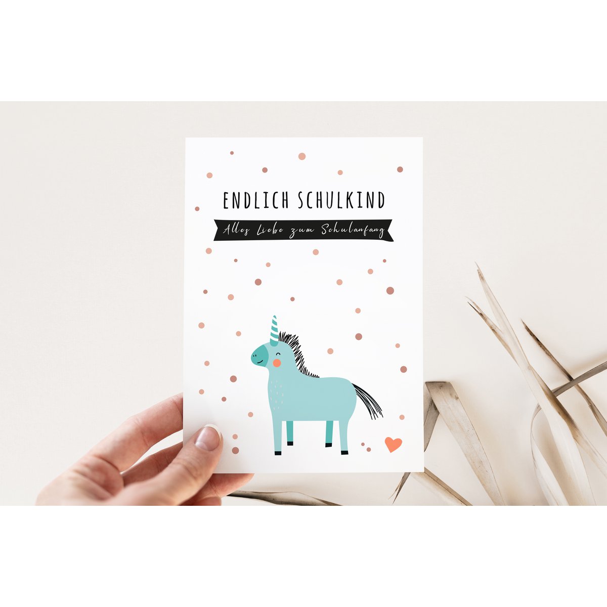 Card for schooling /starting school including envelope