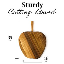 Tabla De Cortar De Madera De Manzana Hecha A Mano Nogal Madera Oscura Sólido Masivo