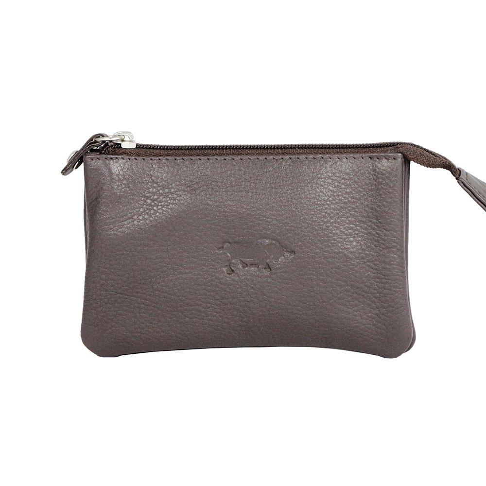 Leather Key Pouch In 11 Colors - With Zipper And Key Rings - Arrigo