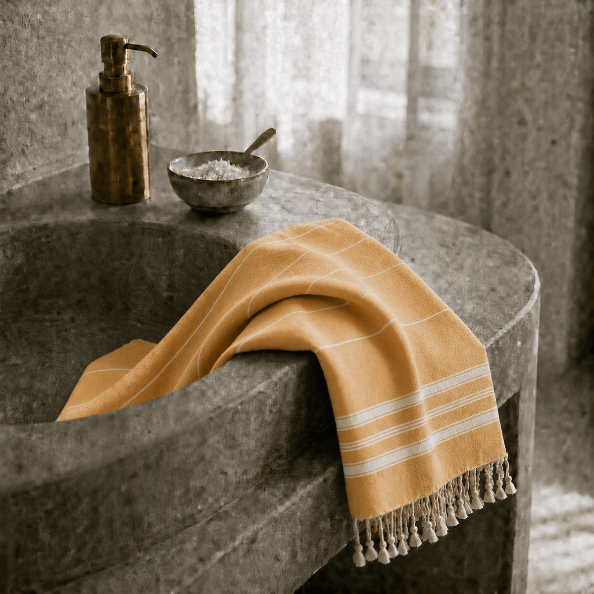 Ecobain Towel "New Classic" | Mustard Seed (Senfgelb)