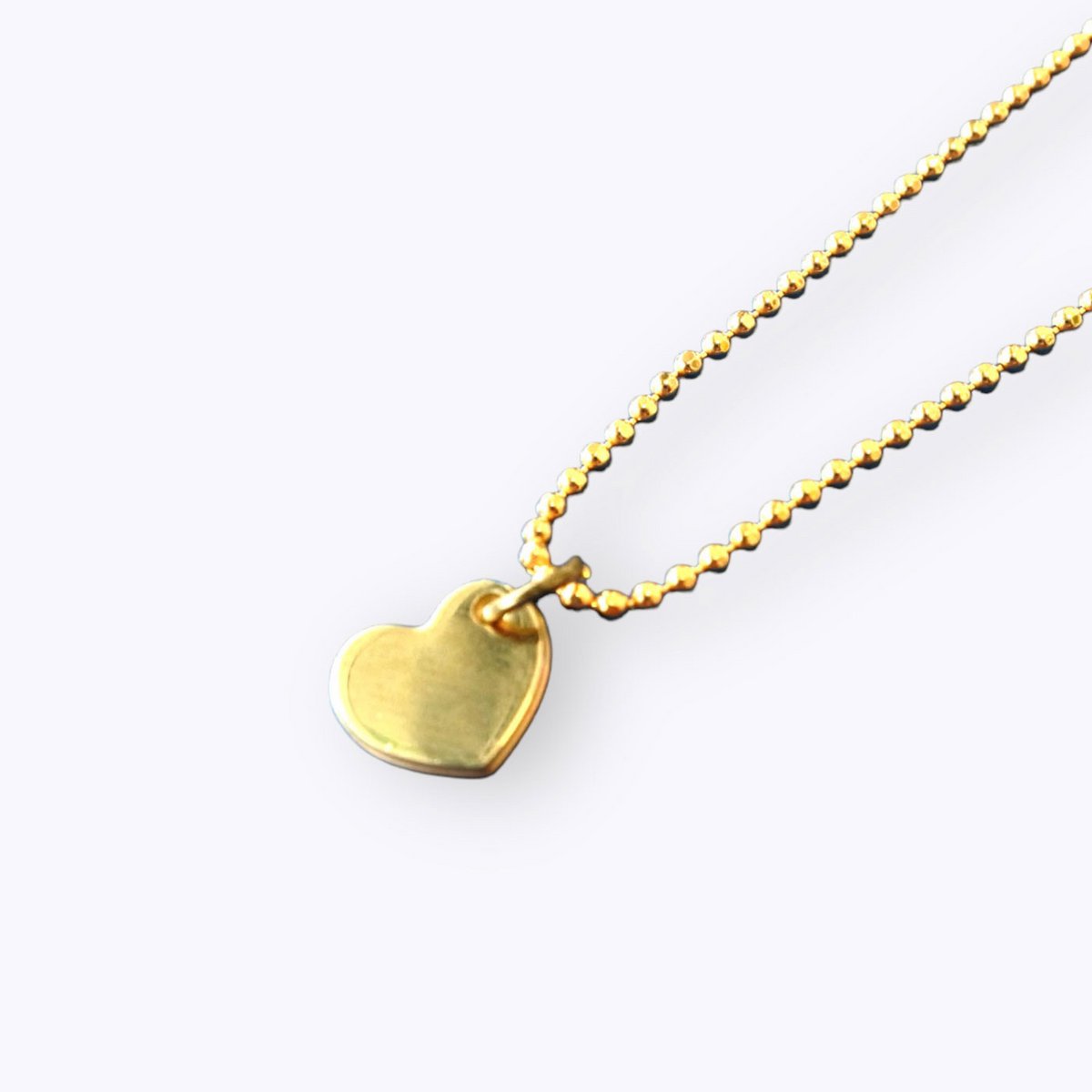 Heart golden necklace