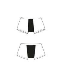 Menstruationsbukser drengekorte piger – super absorption (rubin)
