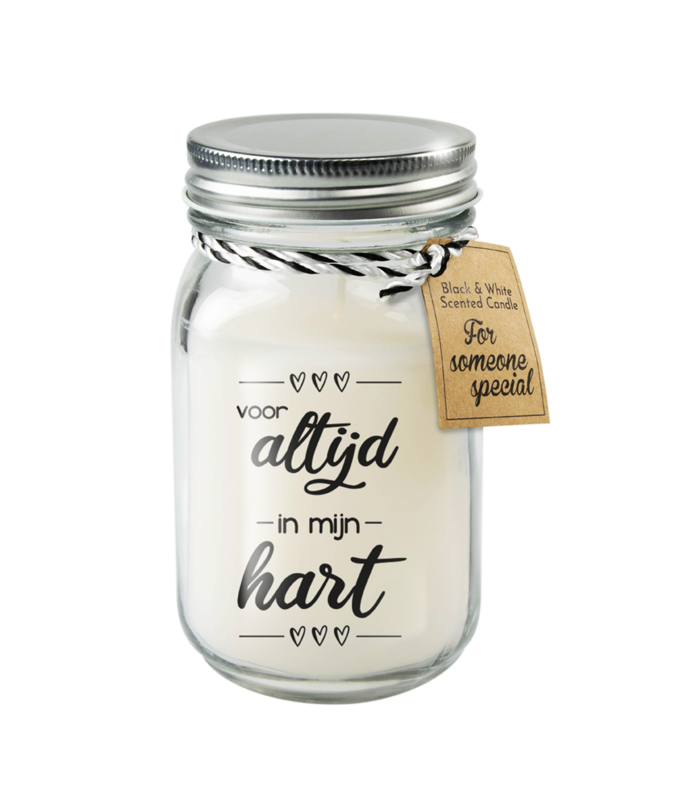 Black & White scented candles - Altijd in mijn hart