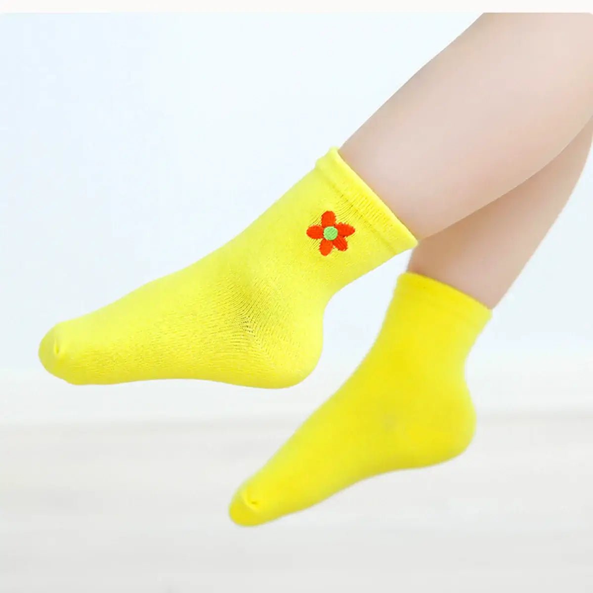 Pack of 5 Flower I Baby and Child High Socks