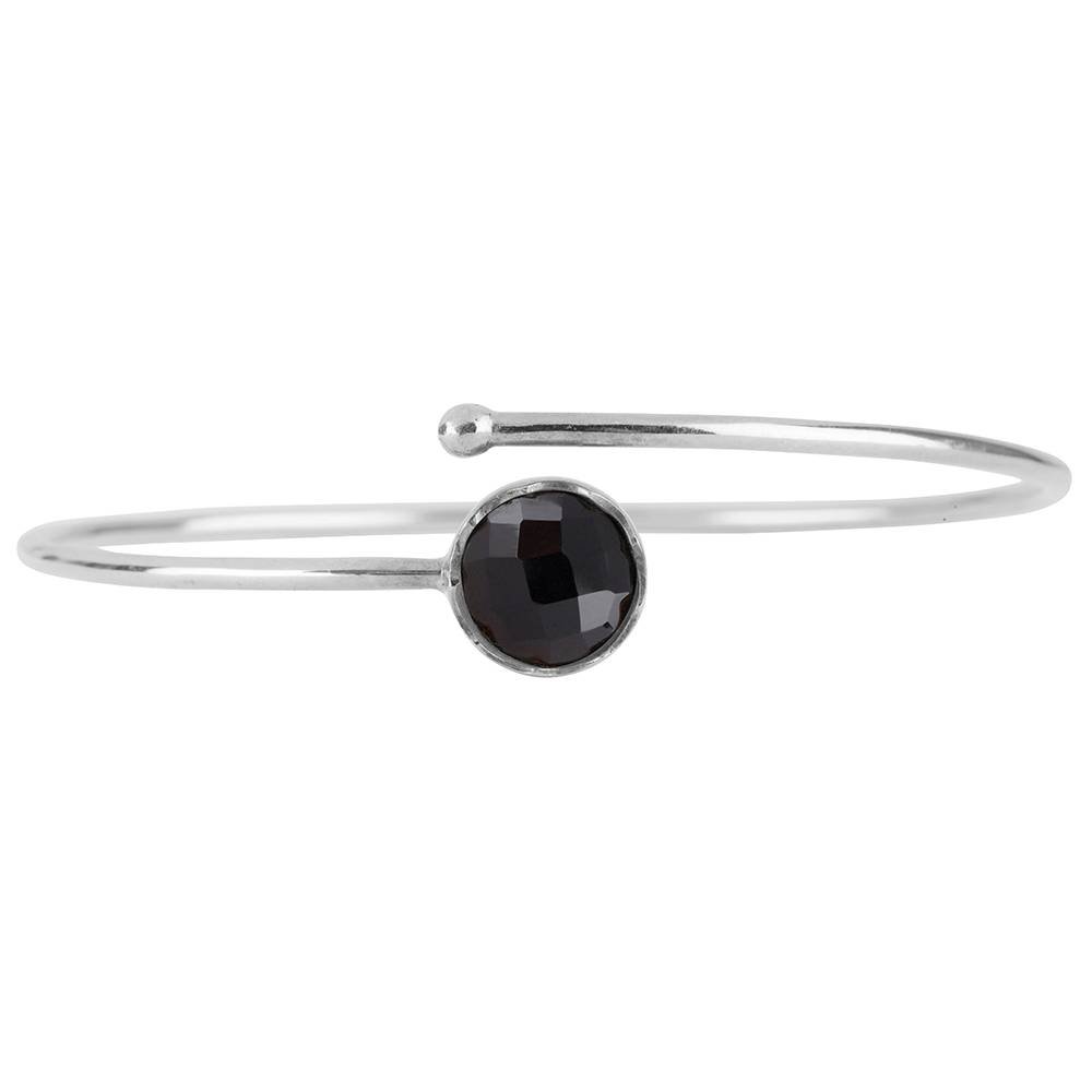 Silver bracelet Black Onyx