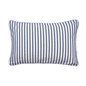 Dandy blauw crème en blauw gestreept kussensloop – 60 × 40 cm