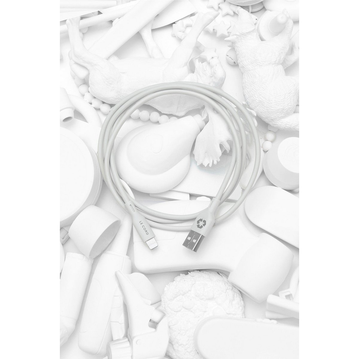 Foggy Snow Lightning-kabel · 1,2 meter · Gemaakt van gerecycled plastic