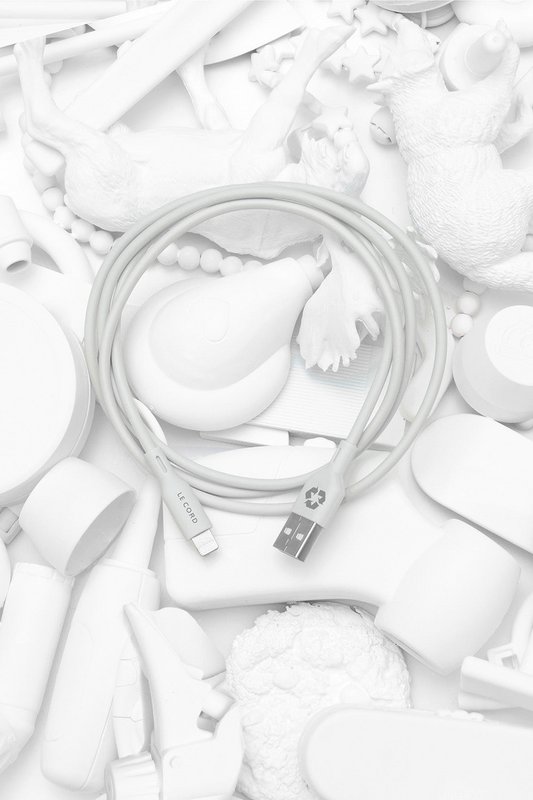 Foggy Snow Lightning kabel · 1,2 meter · Fremstillet af genbrugsplast