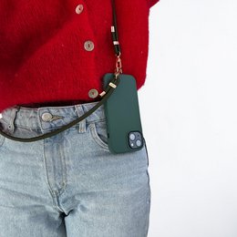 Telefoonketting - olijfgroen