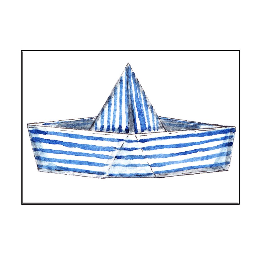 TARJETA BARCO A6 RAYAS - JOYIN