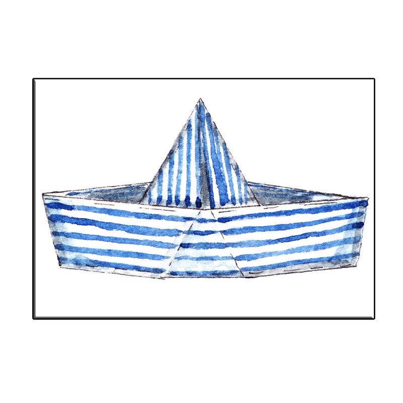 CARTE BATEAU A6 RAYURES - JOYIN