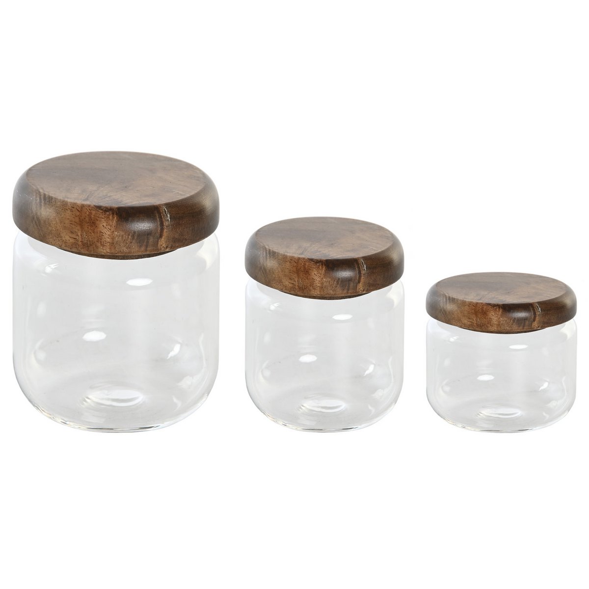 BOTE SET 3 KRISTALLA AKAZIE 8,5X8,5X7,5 300ML PC205141