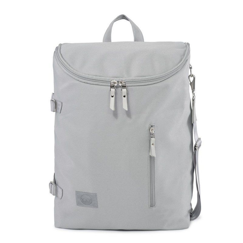 Grijs ♻️ Luiertas van gerecycled polyester