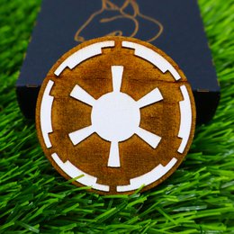 Drewniane lodówki Star Wars - Laserowe ręcznie malowane symbole - Mandalorian, Jedi, Imperium, Rebelianci, Republika, Pierwsze Zamów