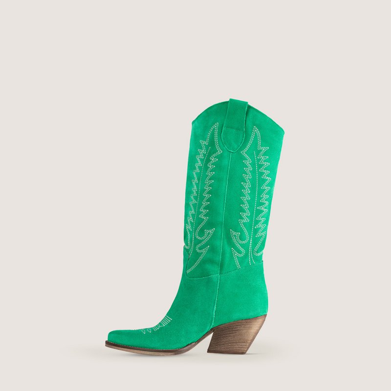 Dallas Midi Grass Texan Boots